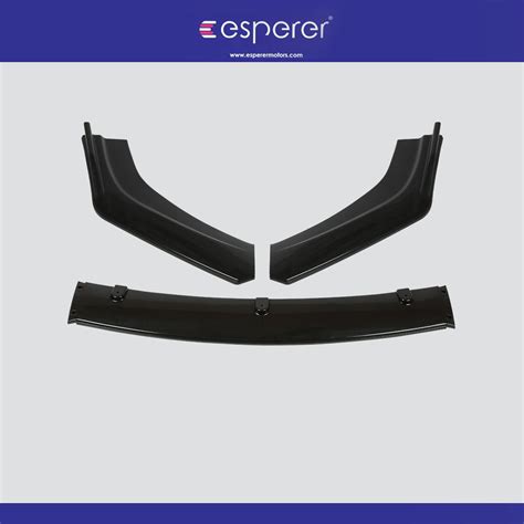 UNIVERSAL 3 PIECE FRONT SPLITTER WITH SIDE WINGS – Esperer Motors