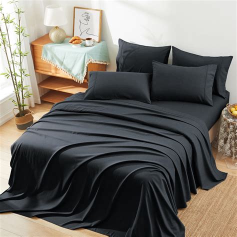 Manyshofu Sheets King Size Bed Sheets - 6 Piece Cooling Sheets Silky ...