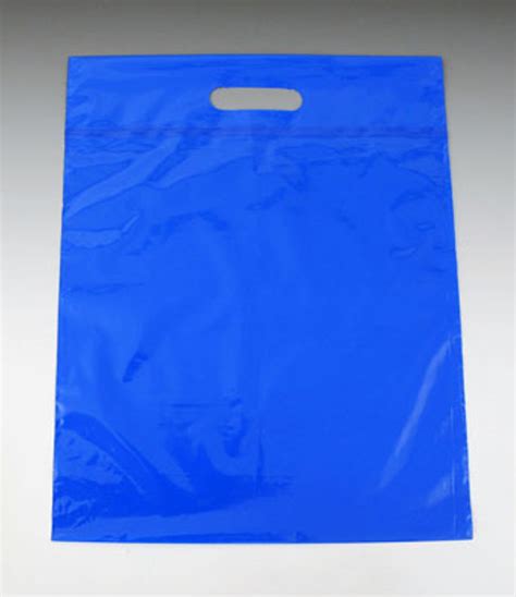 Poly Tote Bag with Die-Cut Handle + 3" Bottom Gusset (Qty) 500 Items ...