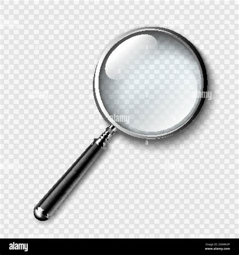 Magnifying Glass Transparency Equipment Vector. Magnifying Glass Lens ...