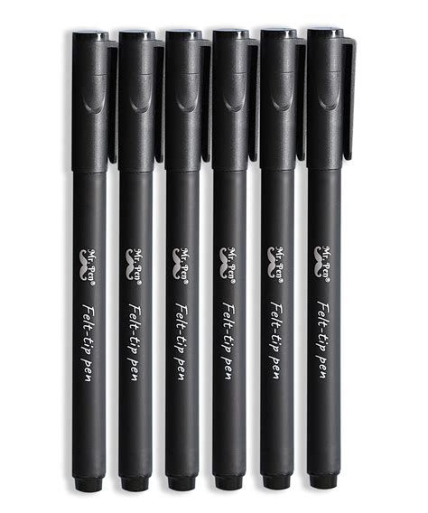Amazon.com : Mr. Pen- Pens, Felt Tip Pens, Black Pens, Pack of 6, Fast ...