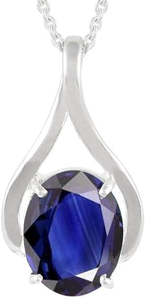 AKSHITA GEMS 5.25 Ratti (AA++) Certified Blue Sapphire Pendant Locket ...
