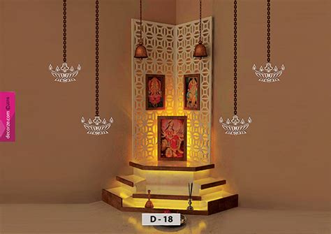 Pooja room wall painting ideas, Pooja room deapa stencil decor, Deepa ...