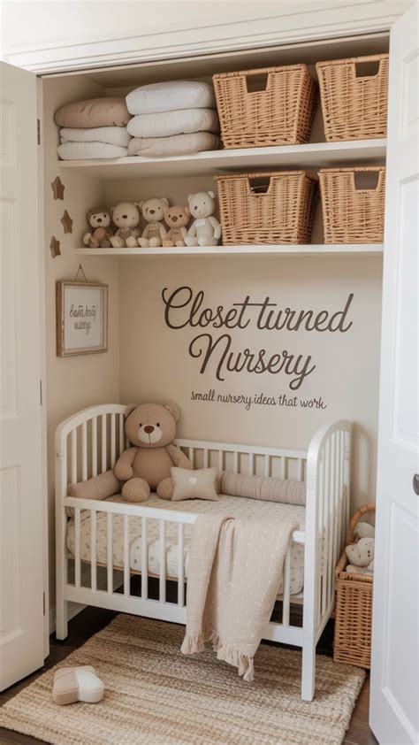Best 13 Closet Turned Nursery: Small Nursery Ideas That Work in Compact ...