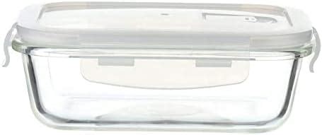Buy Femora Borosilicate Rectangular Glass Food Storage Container with ...