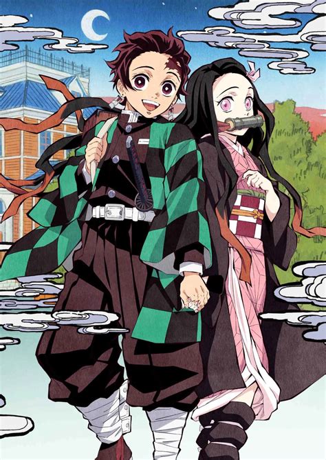 Download Tanjiro And Nezuko Kamado Kimetsu No Yaiba Picture ...