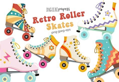 Pair Of Roller Skates Clipart
