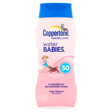 Coppertone Water Babies Sunscreen Lotion SPF 50, 8 fl oz - Walmart.com