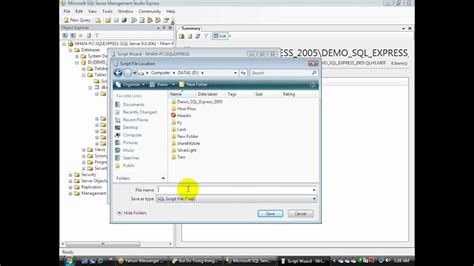 Generate Script SQL 2005 - YouTube