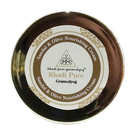 Khadi Pure Gramodyog Herbal Sandal and Olive Nourishing Cream, 50g ...