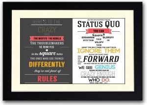 Eureka Designs Here'S To The Crazy One'S Steve Job Speech Fine Art ...