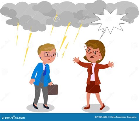 Cartoon Business Women Argue 的图像结果
