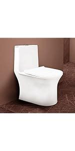 Hindware Flora One-Piece Floor Mount Western Commode