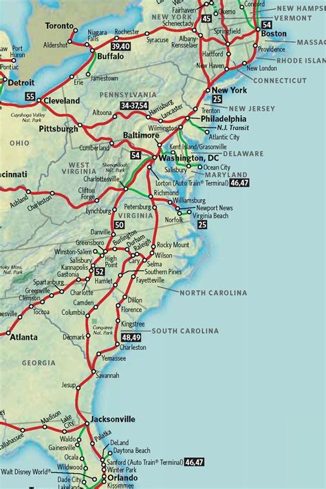 Map Of East Us Coast - Printable Map Of The US
