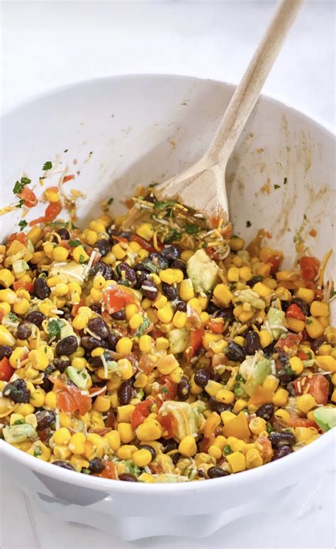 Corn, Black Bean, and Avocado Chip Dip Recipe — bows & sequins