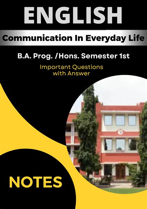 Communication in everyday life ba pol hons ba prog - NOTES Communication In Everyday Life ...