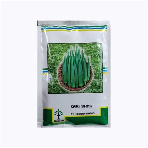 Buy Kalash KSP 1513 Karishma Okra Seeds Grow Dark Green Okra - KisanShop
