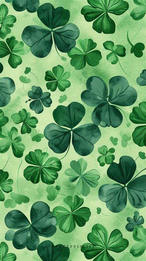 40+ Aesthetic St Patrick’s Day Wallpapers, Seamless Green Pattern | きれい ...