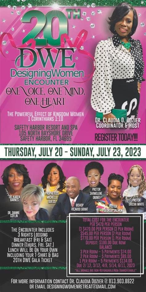 20th Designing Women Encounter 2023, Safety Harbor Resort and Spa, 20 ...