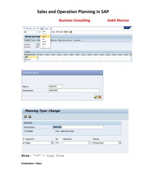 Sales and Operation Planning in SAP | PDF