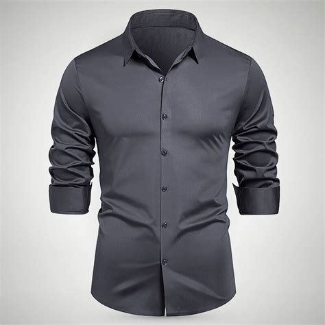 BSDJILFG Mens Dress Shirts Business Casual Shirt Casual Button Down ...