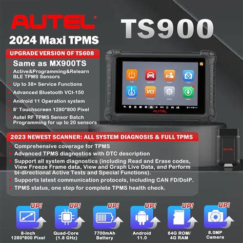 2025 Autel MaxiTPMS TS900 TPMS Programming Tool Full TPMS Bi Directional Full Diagnostics ...