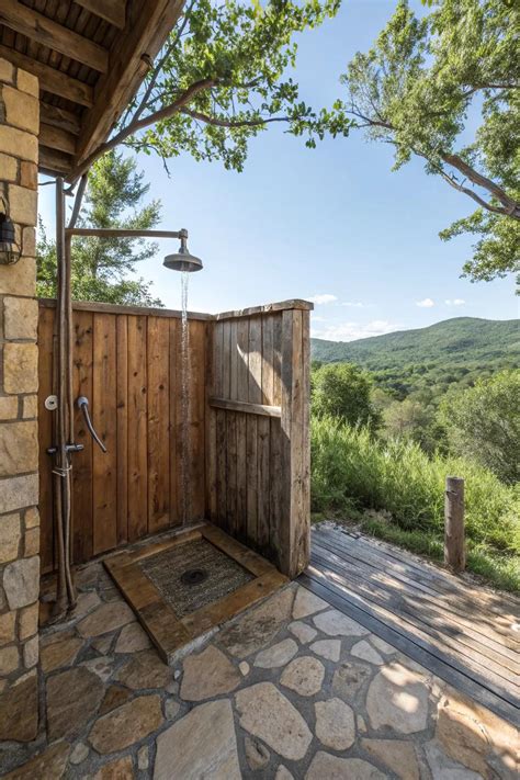 19+ Inspiring Private Outdoor Shower Ideas