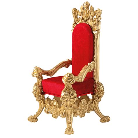 Throne "Baroque" height 190 cm, gold-red | DecoWoerner