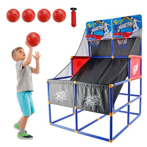 Kids Basketball Game, Basketball Arcade Game for 2 Players with 4 Balls ...