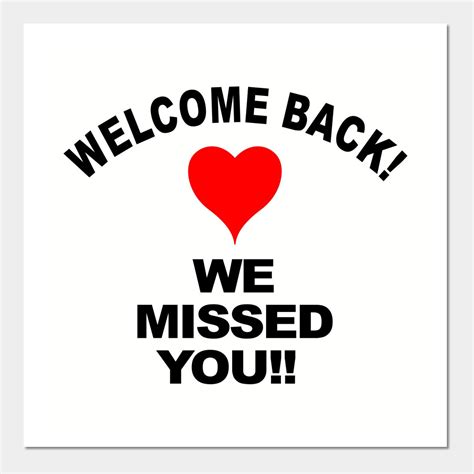 Welcome back we missed you reopening welcome wall and art print – Artofit