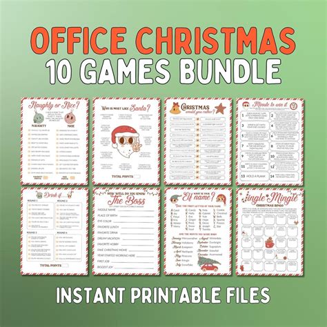 Office Party Games for Christmas, Fun Christmas Team Party Games, Holiday Activities for ...