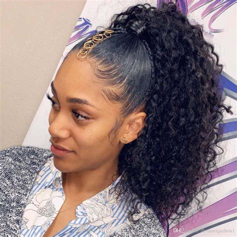 Curly High Ponytail Hairstyles For Black Hair