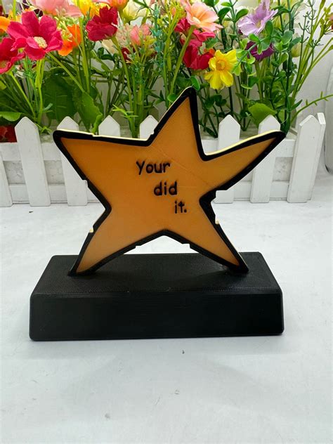 Meme Star “your Did It” | 3D Printed | Trophy, Display - Etsy UK