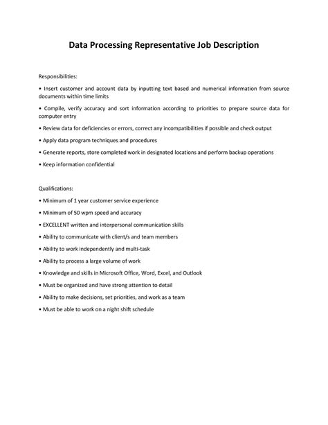 Image result for Data Processing Representative