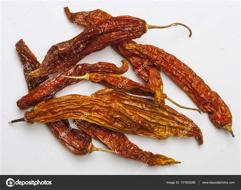 Aji amarillo seco, dried yellow chili peppers from Peru. — Stock Photo ...
