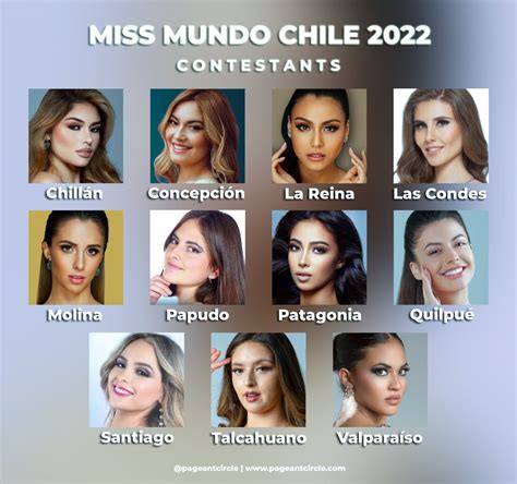 Miss Mundo Chile 2022: Meet the contestants | Miss world, Chile, Miss