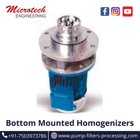 Bottom Mounted Homogenizers Mixers & High shear homogenizer ...