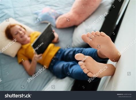 Barefoot Child Using Computer 的图像结果