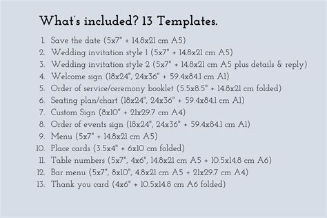 WEDDING TEMPLATE Bundle | Hand Drawn Invite Template Menus Bar Welcome ...