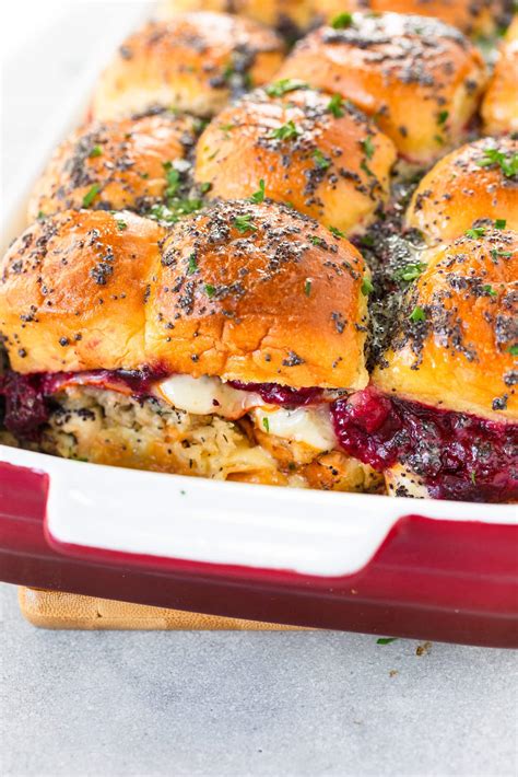 Leftover Thanksgiving Turkey Sliders - Oh Sweet Basil