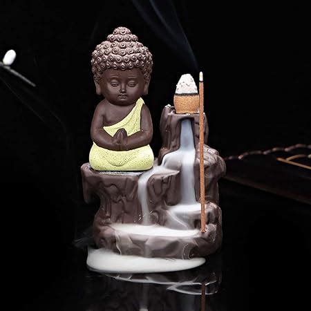 eCraftIndia Meditating Monk Buddha Smoke Backflow Cone Decorative ...