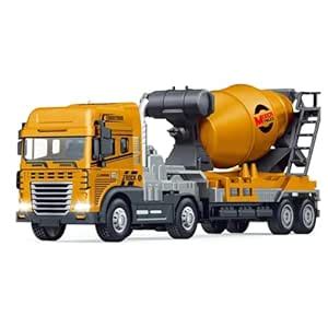 UKAXA Truck Toys Cement Mixer Toy Diecast Truck for Kids with Friction ...