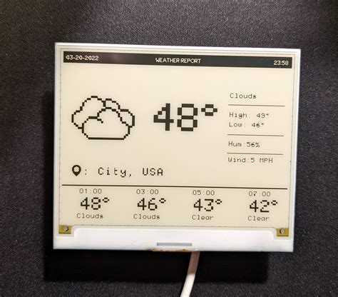 Weather Display (Raspi Zero W + Inky wHAT) : raspberry_pi