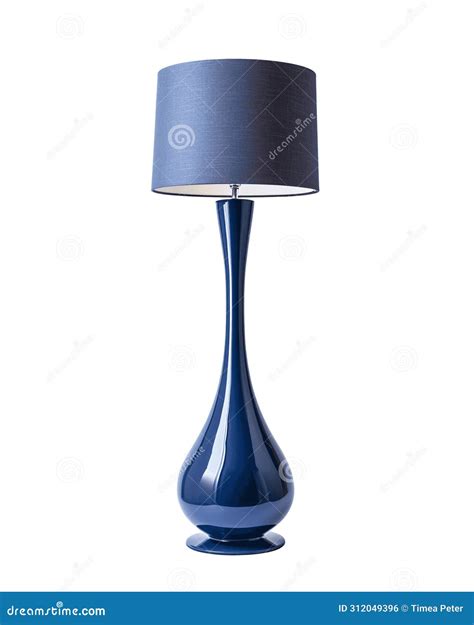 Modern Navy Blue Floor Lamp Isolated on Transparent Background Stock ...