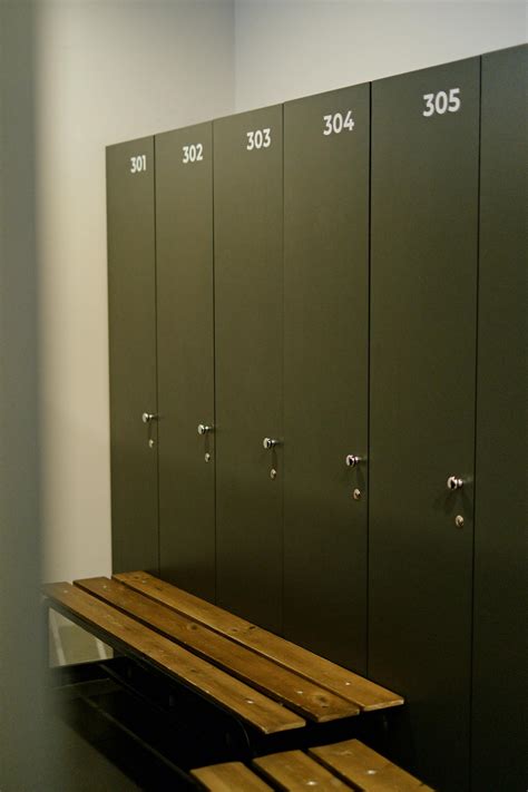 Locker room with Benches · Free Stock Photo