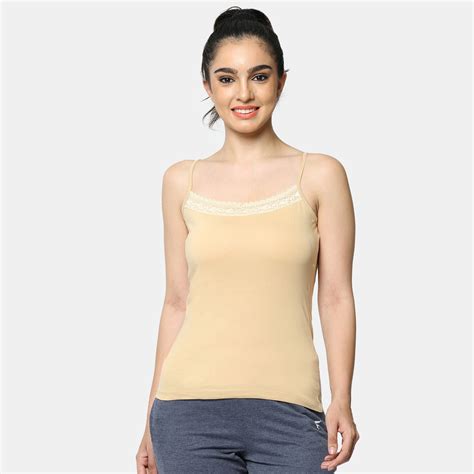 Envie Contour Fit Round Neck Short Length Lace Camisole