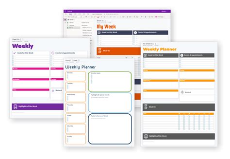 Image result for OneNote Weekly Organizing Tasks