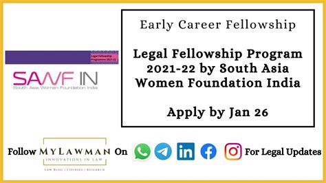 [Early Career Fellowship] Legal Fellowship Program 2021-22 by South ...