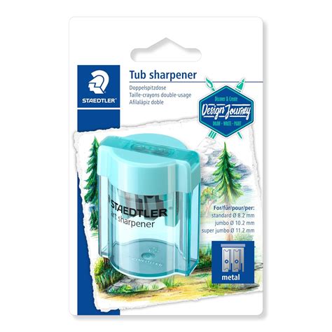 Staedtler Design Journey Double Pencil Tub Sharpener (Blue) : Amazon.in ...
