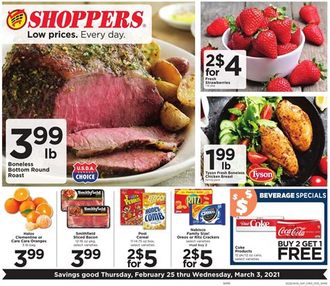 Shoppers Food & Pharmacy Ad Circular - 02/25 - 03/03/2021 | Rabato